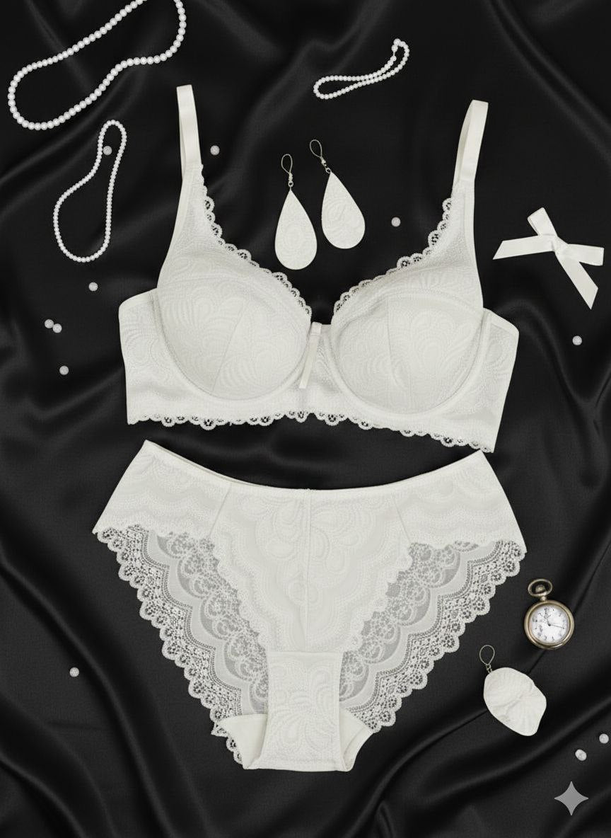 Flex Bralet Takım Beyaz (Büyük Beden)