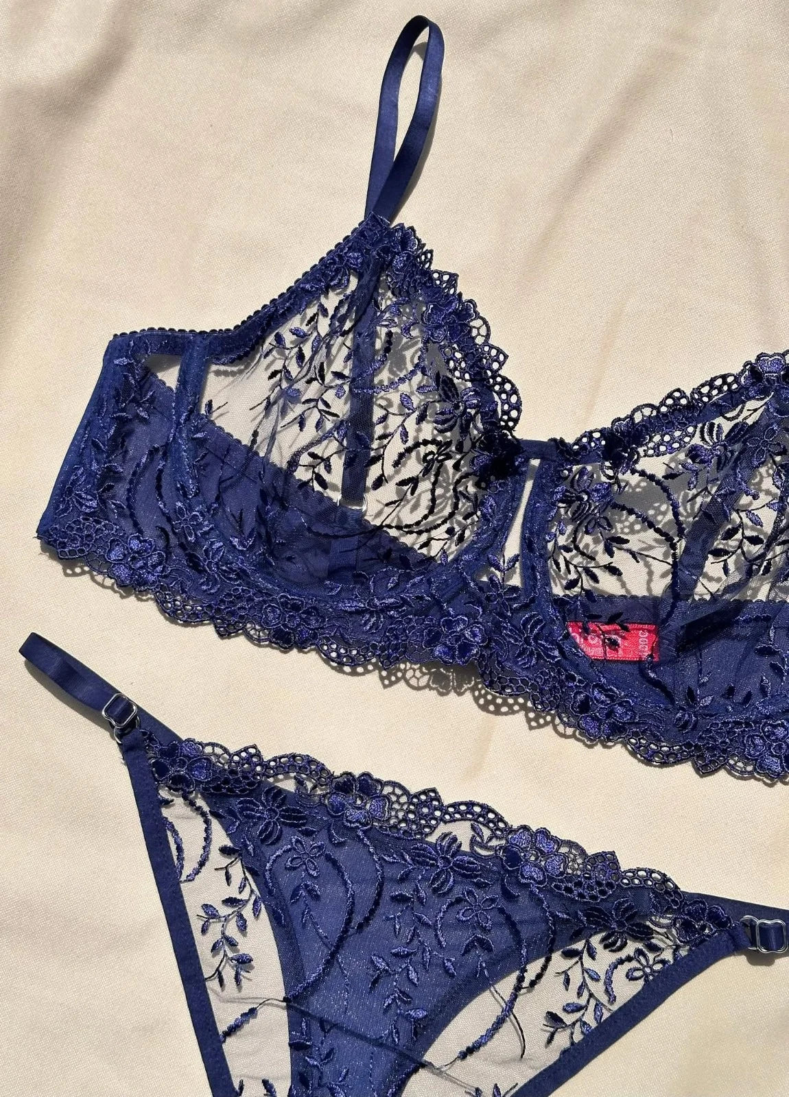 Garden Bralet Takım Lacivert (Büyük Beden)