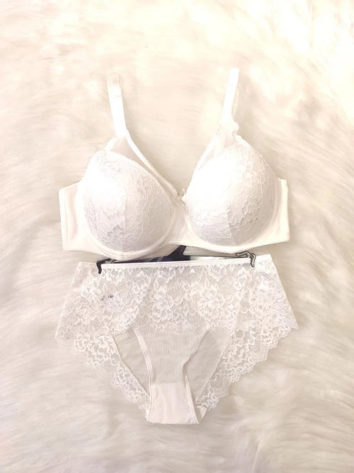 Ginger Sütyen Takımı - Beyaz (Büyük Beden)