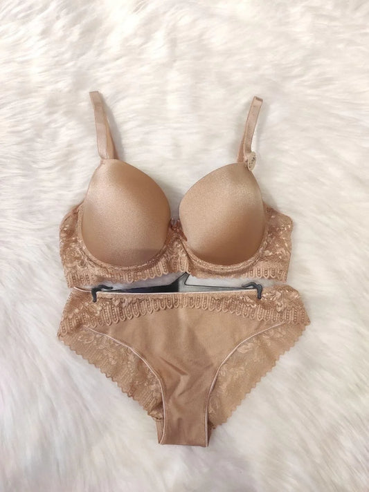 Vanilia Sütyen Takımı - Kahverengi (Büyük Beden)