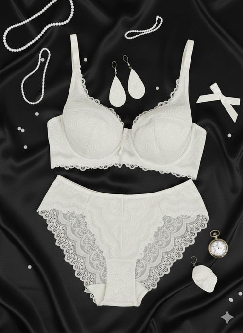 Flex Bralet Takım Beyaz (Büyük Beden)