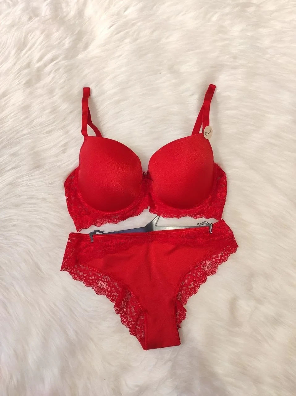 Vanilia Sütyen Takımı - Kırmızı (Büyük Beden)