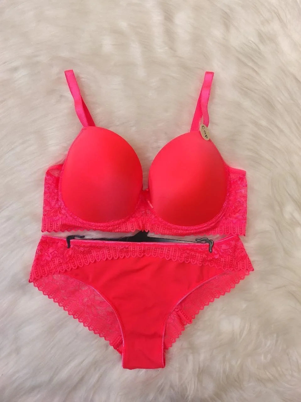 Vanilia Sütyen Takımı - Neon Kırmızı (Büyük Beden)