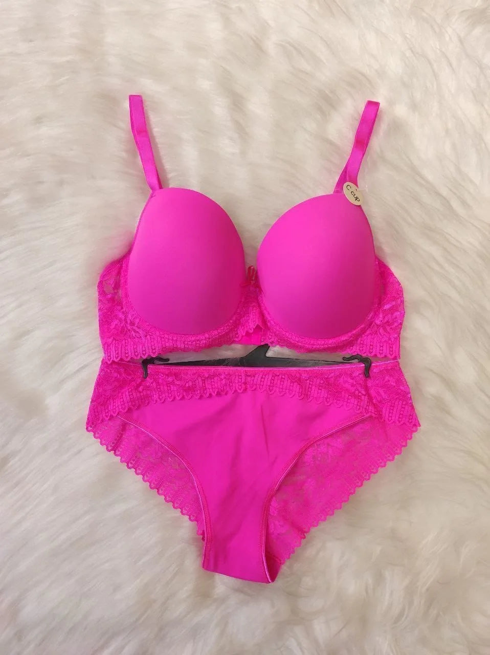 Vanilia Sütyen Takımı - Neon Pembe (Büyük Beden)